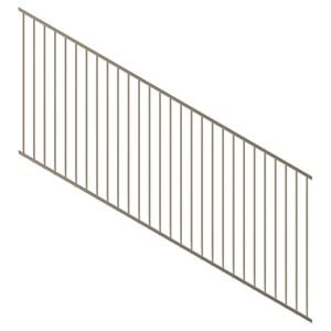 ProtectorAl 1201 - 2400 x 1200mm Paperbark Raked 16-30º Flat Top Pool Fence Panel
