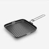 Decathlon - Non-stick Camping Grill Pan 900 With Foldable Handle, 25 Cm X 25 Cm - One Size
