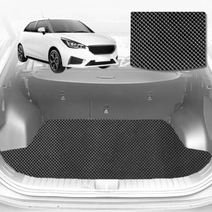 6D Diamond Car Boot Mat for MG 3 2011-Current-Cargo Mat-Black-Outback GT