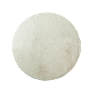 Smart Home Products 180cm Cream Orville Round Shag Pile Rug
