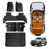 Floor Mats Boot Liner Set for GWM Tank 300 PHEV 2023-Onwards Cargo Kick Mats Back Seat  Cover