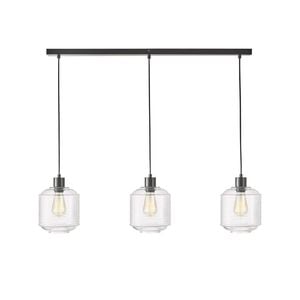 Oriel Lighting Marconi Trilight 3 Light Pendant Light Clear Glass