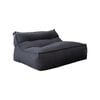 Cotton Double Boss Lounger (cover only) - Black - Indoor - Double Seater