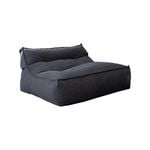 Double  Boss Bean Bag Sofa (cover only) - Black - Washed Canvas - Indoor - Double Seater