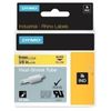 Dymo Rhino Heat Shrink Label  9mm Black On Yellow