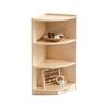 Jooyes Kids 3 Tier Corner Shelf Wooden Storage Cabinet - 33 Cm | Corner Shelf | 76 Cm