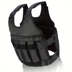 NNETM Adjustable 50kg Weighted Vest for Fitness Training(Weights not included)