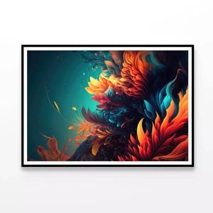 A Reef Underwater Pattern  Print 100% Australian Made 120x90cm  (Poster)
