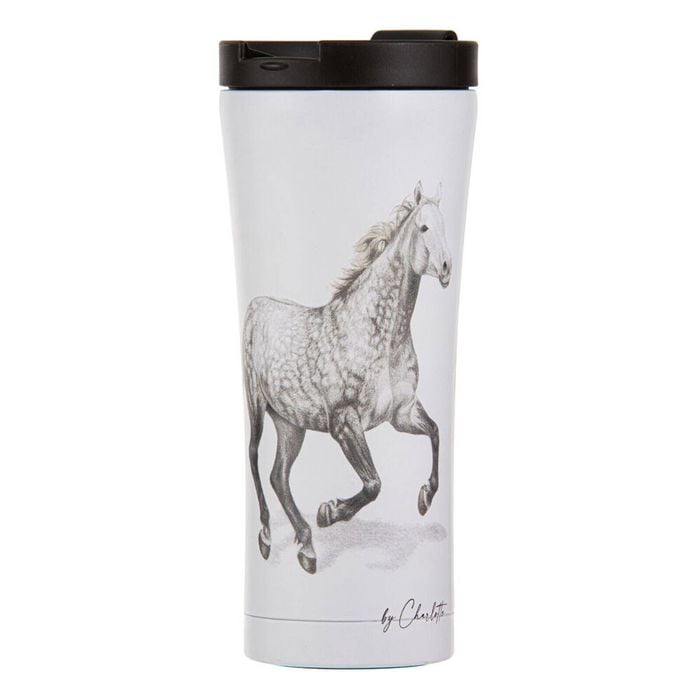Ashdene Horses By Charlotte Grey Travel Mug Water Flask Tumbler 9.2x20cm
