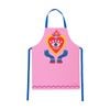 Annabel Trends Pink Kitchen Apron W/ Fiesta Heart Print 100% Cotton 60x78cm