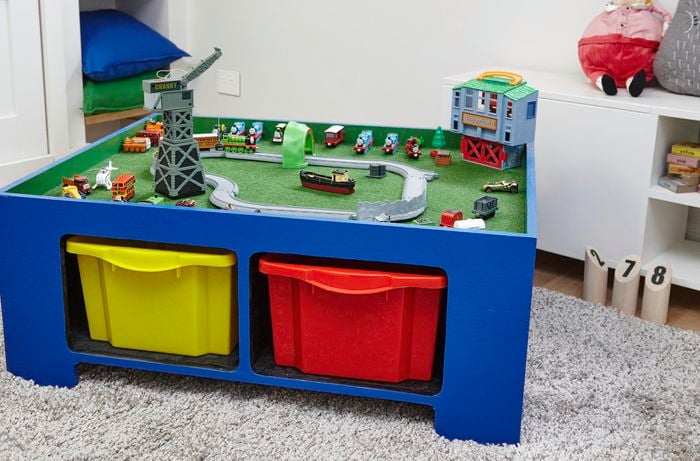 Kid's toy table in a child's bedroom