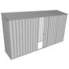 Build-a-Shed 0.8 x 3.7 x 2m Skillion Single Sliding Side Door Shed - Zinc