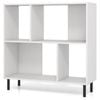 Costway Open Bookcase 4-cube Bookshelf Display Rack White