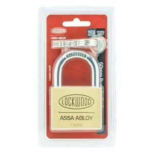 Lockwood 60mm Solid Brass 120 Series General Purpose Padlock
