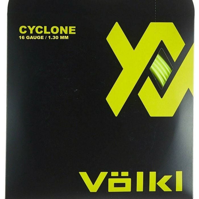 1 Pack Volkl Cyclone 16g/1.30mm Tennis Racquet Strings Neon Yellow