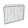 ProtectorAl 1201 - 1500 x 1200mm Monument Aluminium Garden Gate Loop Top