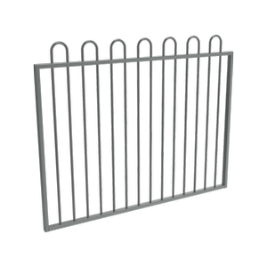 ProtectorAl 1201 - 1500 x 1200mm Monument Aluminium Garden Gate Loop Top