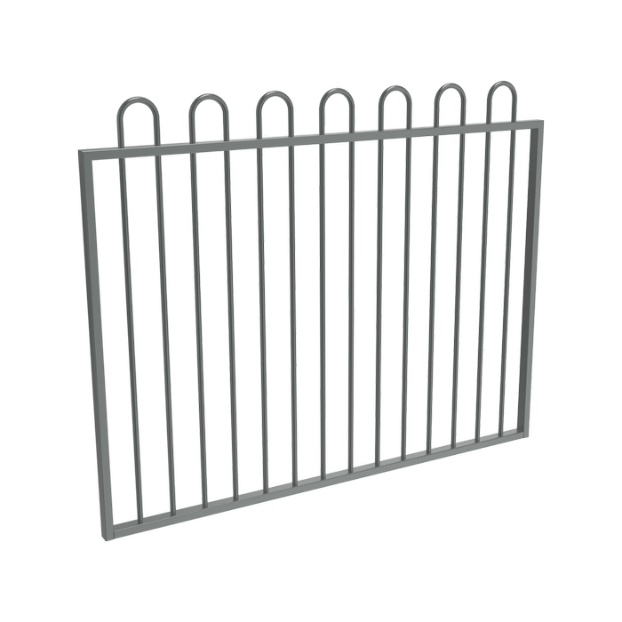 ProtectorAl 1201 - 1500 x 1200mm Monument Aluminium Garden Gate Loop Top
