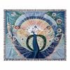 Anycozy Peacock Soft Quilt Throw Blanket  Soft Camping Mat & Cozy Home Décor