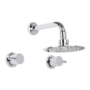 Mondella WELS 3 Star 9L/min Chrome Resonance Pin Lever Shower Tap Set