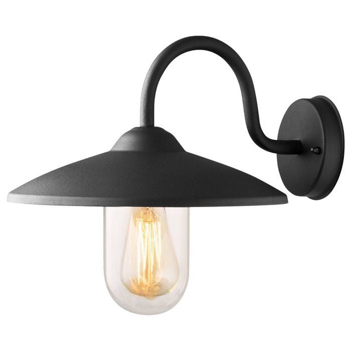 Arlec 60W Black Bristol Wall Farm Light