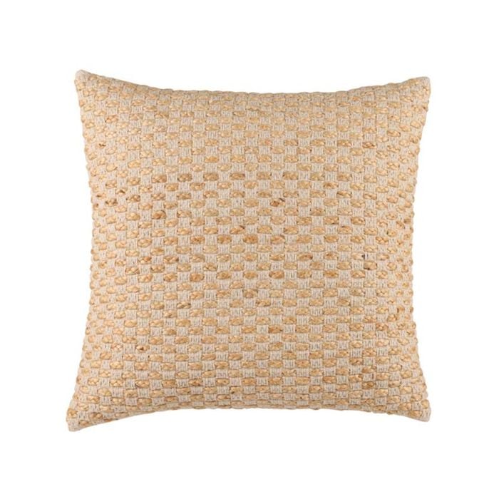 Accessorize Bedroom Collection 45cm x 45cm Natural Tami Cotton/Jute Filled Cushion