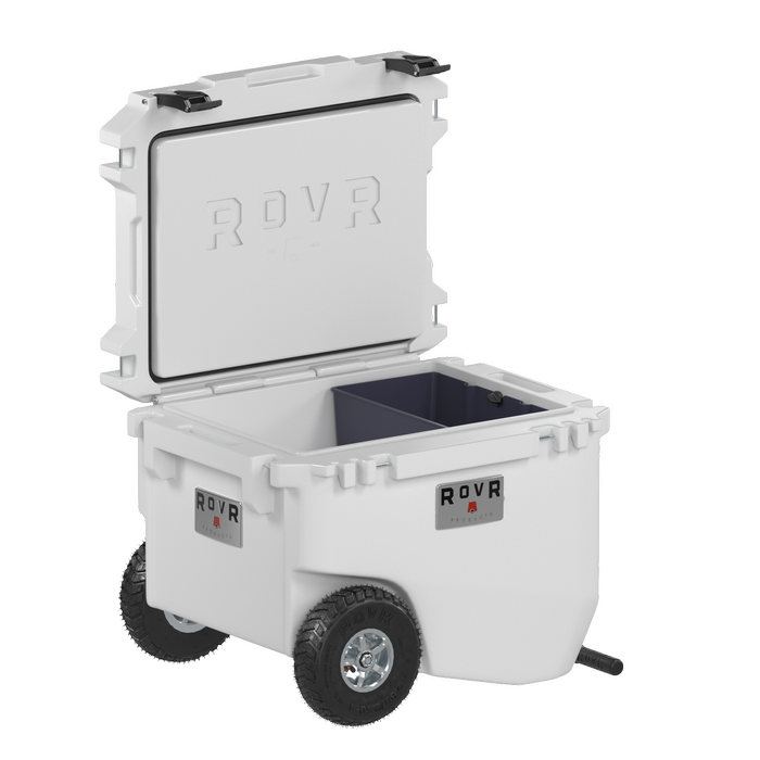RovR RollR 60 Quart Wheeled Hard Cooler with Tow Handle 