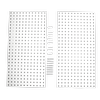 StorEase 609 x 304mm White Wall Storage System Metal Peg Board - 2 Pack