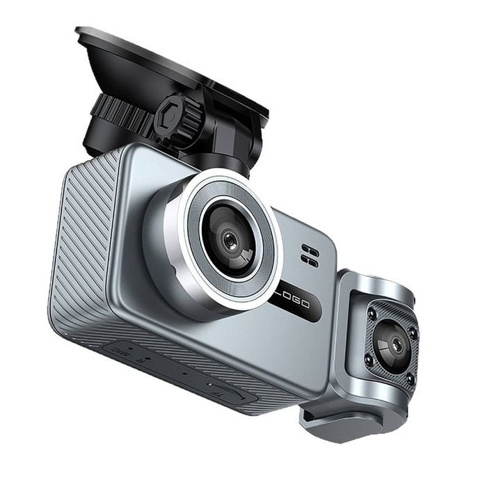 4k Triple Lens Dash Cam Wifi Car Dvr Front Cabin Rear Camera + 32gb Card