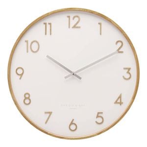 One Six Eight London Scarlett White 35cm Silent Wall Clock