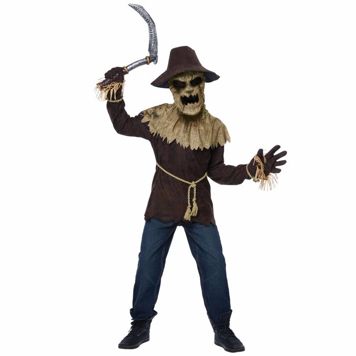 Wicked Scarecrow Horror Creepy Halloween Monster Boys Costume M