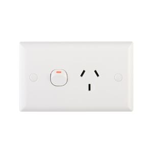 DETA 15Amp Solid Plate Single Power Point