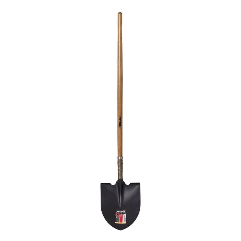 Trojan Round Mouth Shovel Timber Long Handle