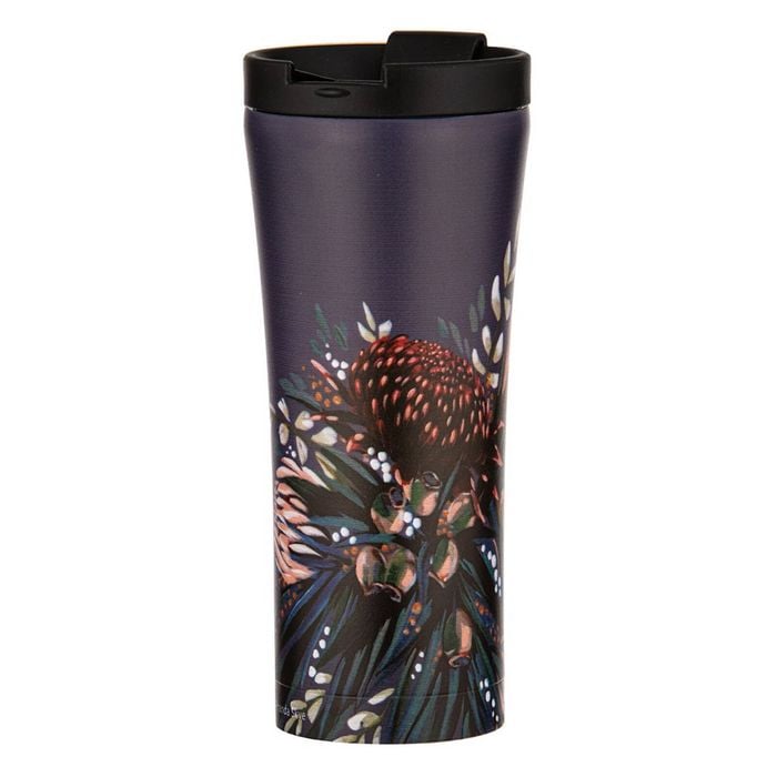 Ashdene Stainless Steel 500ml/20cm Radiance Midnight Travel Mug Drink Cup w/ Lid