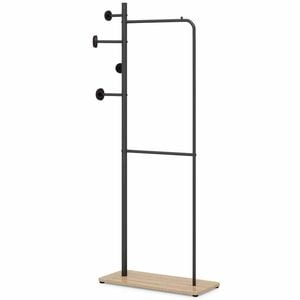 Costway Double Rod Clothes Hanging Rack Coat Stand Garment Organizer