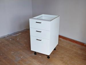 DIY Step Image - How to build a three drawer floor cupboard . Blob storage upload.