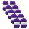 10x Malli 100g Blend Basic Poly/acrylic Mitten Purple Multi Colour Yarn