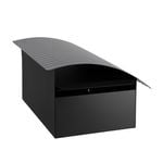 Sandleford Black Surf  Post Mounted Letterbox