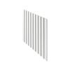 2400 x 1200mm 12mm Lining Panel White MDF Primed French Stripe 30mm - 2400mm