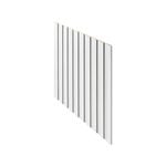 2400 x 1200mm 12mm Lining Panel White MDF Primed French Stripe 30mm - 2400mm
