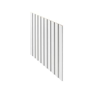 2400 x 1200mm 12mm Lining Panel White MDF Primed French Stripe 30mm - 2400mm