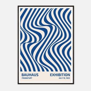 Galrie Bauhaus Exhibition Poster from Frankfurt 1923-Vintage Art Print for Modern Decor, Black Frame, A0 84 x 119cm (33x 47inch)