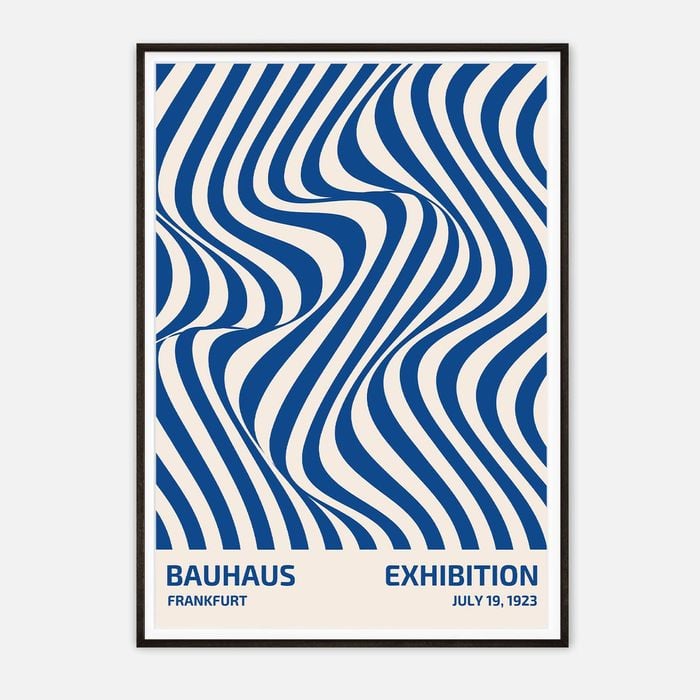 Galrie Bauhaus Exhibition Poster from Frankfurt 1923-Vintage Art Print for Modern Decor, Black Frame, A0 84 x 119cm (33x 47inch)
