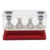 4 Gang 300a M8 Power Distribution Block Bus Bar Terminal Post Stud 12v Red