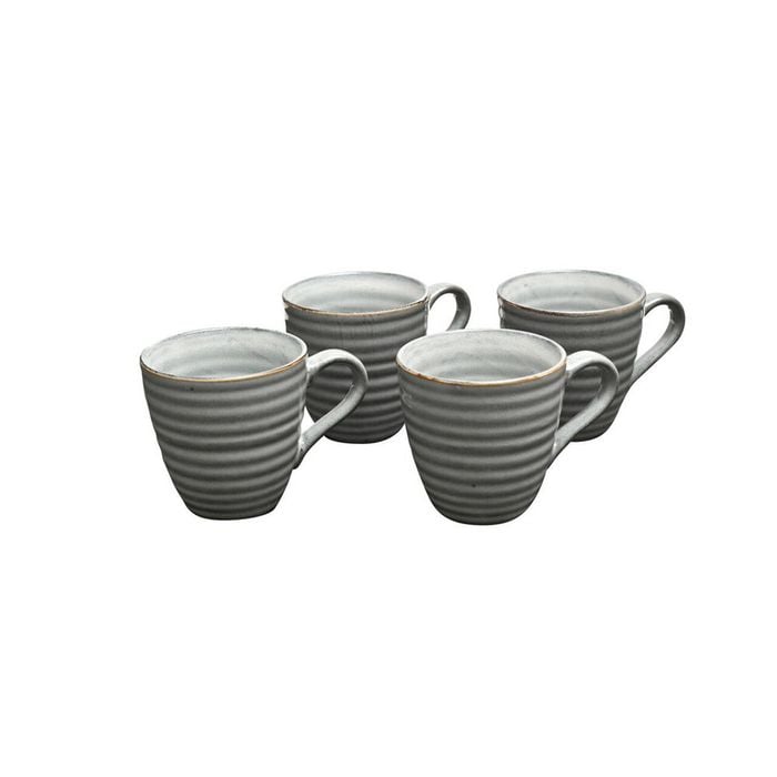 4pc Coffee Culture Reactive 355ml Ceramic Hot/Cold Drink Coffee & Tea Mug