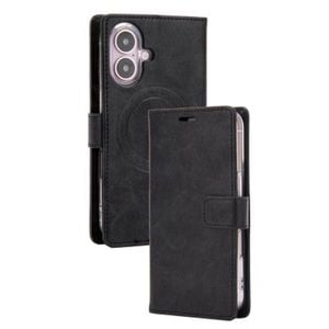Goospery Bluemoon Diary for iPhone 16 - Black, With Magsafe