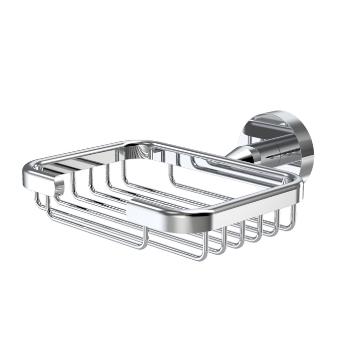 Caroma Polished Chrome Cosmo Metal Soap Basket
