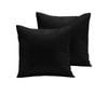 Bloomington Pair of 280TC Polyester Cotton European Pillowcases 64 x 64 cm Black