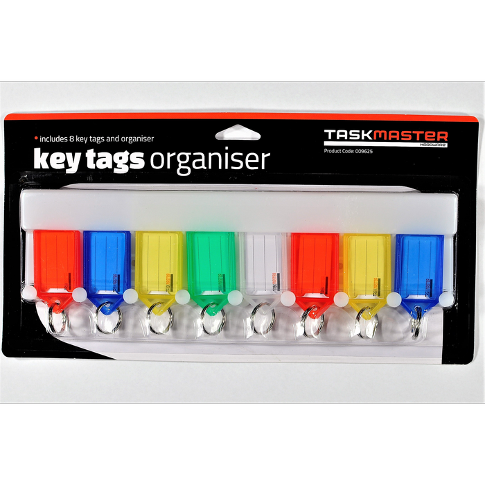 Taskmaster Key Tag Organiser - 8 Pack