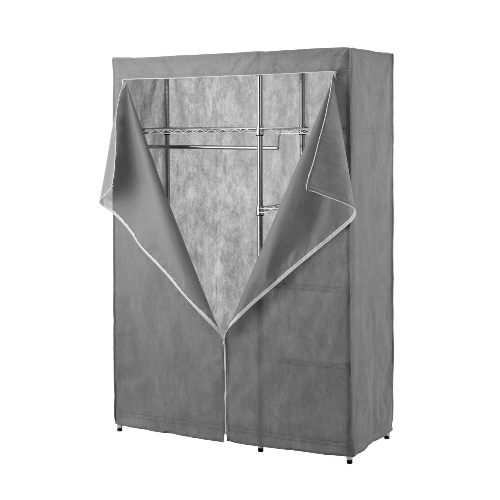 Pinnacle 1780 x 1220 x 460mm Chrome Wire Wardrobe With Zip Cover Bunnings Australia